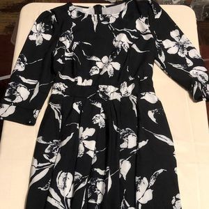 Simple Flavor Women's Floral Vintage 3/4 Sleeve Midi Dress B57 Size XS